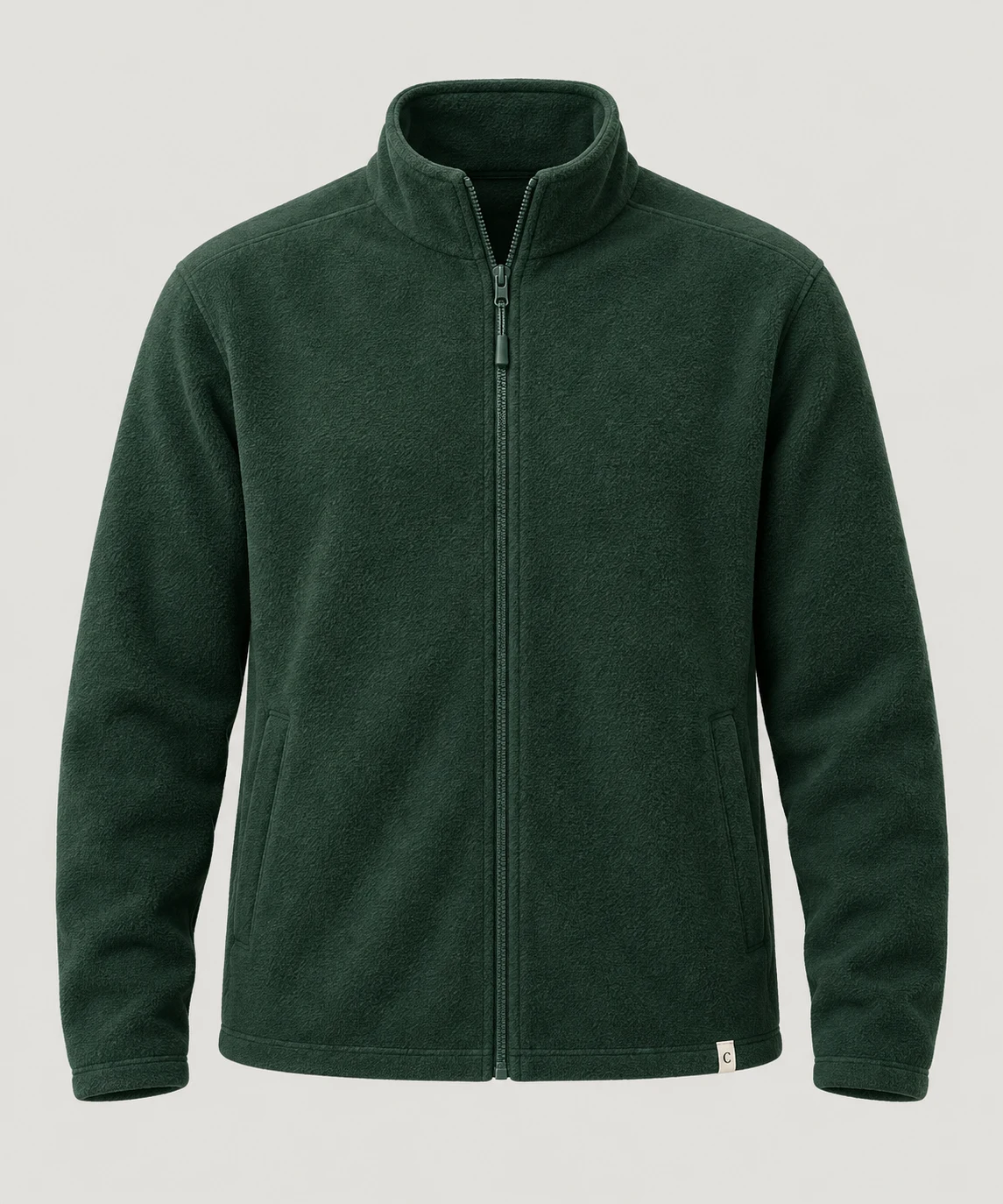 Trailstart Zip Fleece in Pine, front view